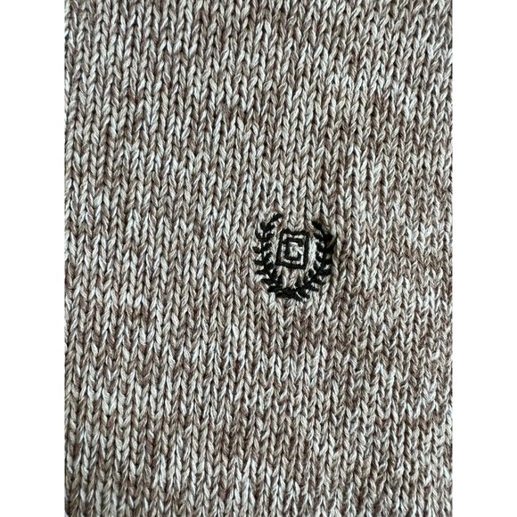 Chaps Ralph Lauren Brown Sweater Men's Mock Neck With Elbow Patches Size Large - Picture 8 of 9